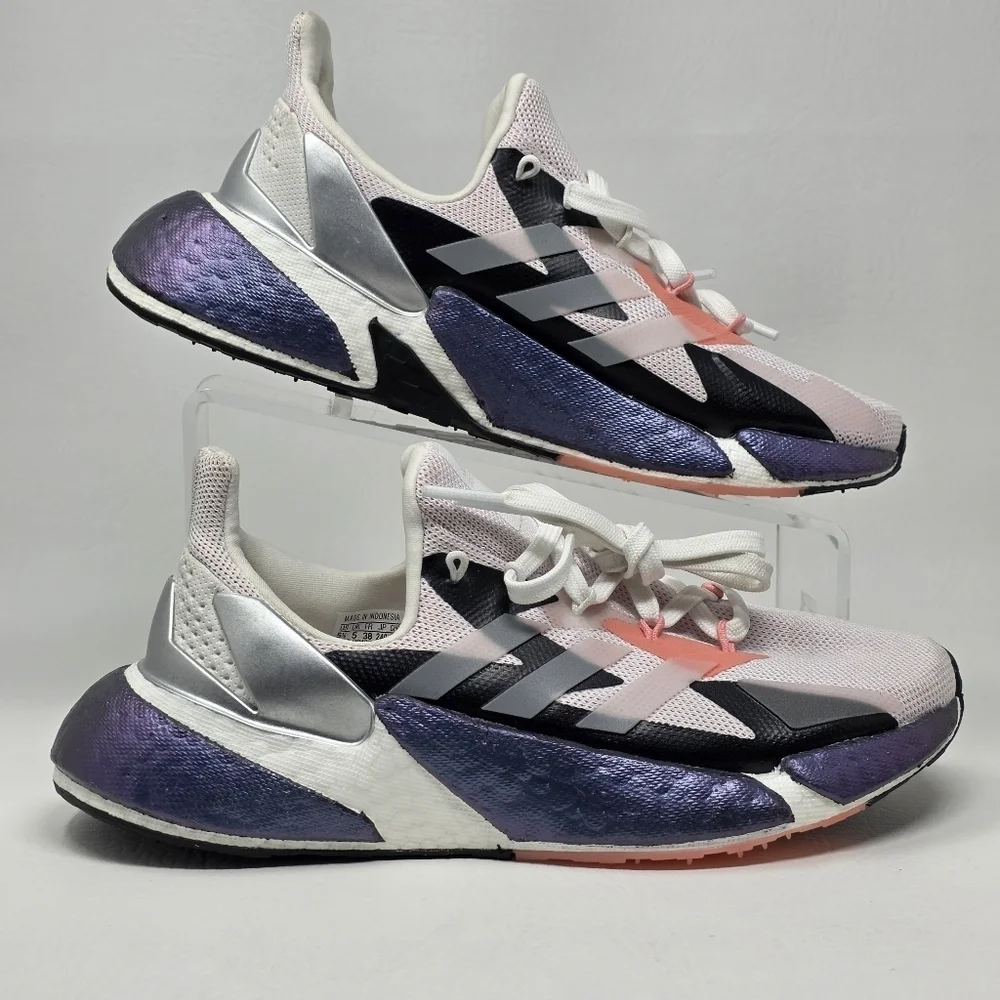 Adidas Crystal White Style FW9318 Grade School X9000L4 Youth Size 5.5 Pre-owned